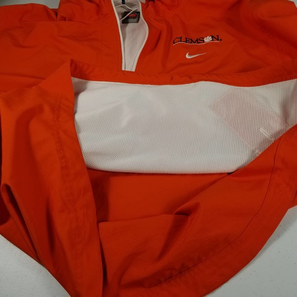 Nike Team Clemson 1/4 Zip Hooded Windbreaker Large - Picture 7 of 8